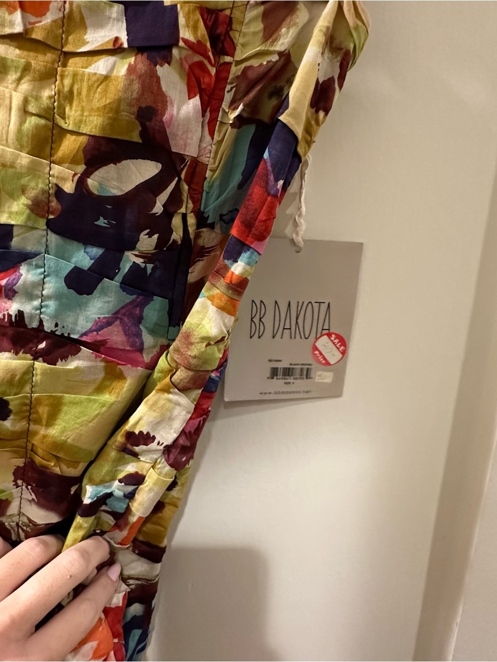 BB Dakota Multicolor Floral Mini Dress - Picture 8 of 8